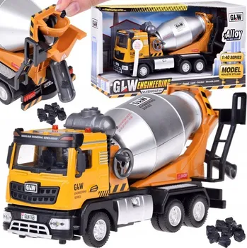 autíčko Stavební auto Míchačka s zvukem a světlem ZA5010