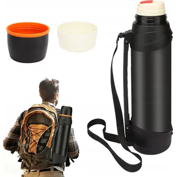 Termoska 2,5L VAKUOVÁ CESTOVNÍ TERMOSKA Z NEREZOVÉ OCEL NA KÁVA A ČAJ ČAJ