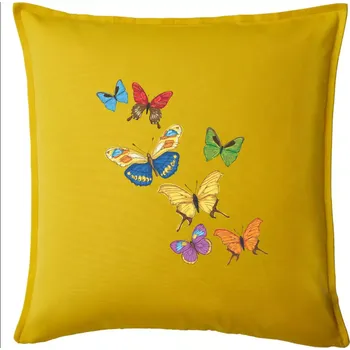 Polštář Barevní motýli - Polštář 50x50 - 50x50 - Pouze potah ( Žlutá )