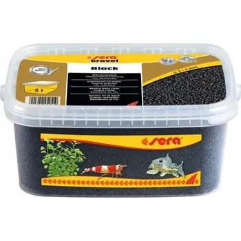 Dekorace do akvária SERA GRAVEL BLACK ČERNÝ STELIVO DO AKVÁRIA 3L