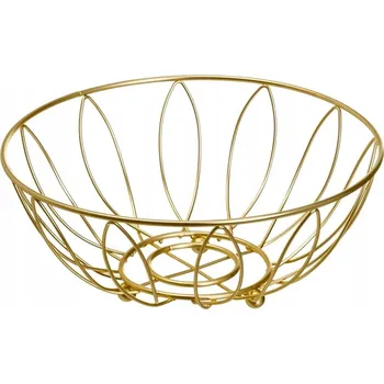 Obraz Kovový košík na ovoce zlatý
