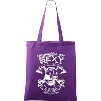Nesnáším být sexy - svářeč - Taška bavlněná - 42 x 38 cm ( Fialová )