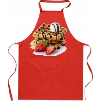 Kuchyňská zástěra Kuchyňská zástěra Vafle Dárek pro prodejce vaflí – Perfektní