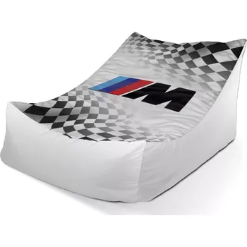 Sedací pytel Sablio Sedací vak Lounge MPERFORMANCE Šachovnice - 80 x 95 x 50 cm