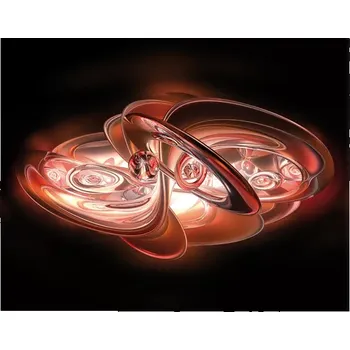 Plakát Sablio Plakát Červená abstrakce - 60x40 cm