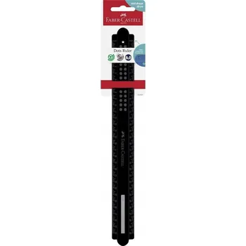 pravítka PRAVÍTKO DOTS ČERNÉ 30CM, FABER CASTELL