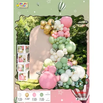 Balónek Vícebarevná sada balónků 123 ks