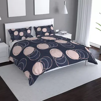 Povlečení Sablio Povlečení Kruhy a puntíky - 140x200 / 90x70