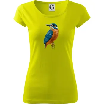 Dámské tričko Lednáček kreslený - Dámské triko Pure - S ( Limetková )