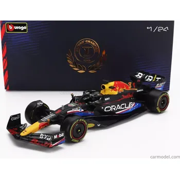Bburago Red bull F1 Rb19 Team Oracle Red Bull Racing N 1 World Champion Winner Austin Usa Gp 2023 Max Verstappen - With Pilot And Showcase 1:24 Matt Blue