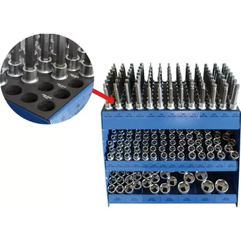 Bitové a nástrčné hlavice 1/2" BGS104095 Prodejní panel 315 dílů (BGS104095) (hlavice 1/2&Prime;, 6hran Super Lock)