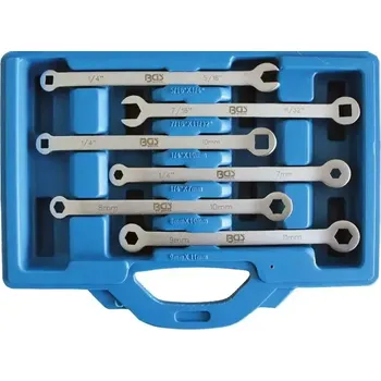 Klíč Klíče BGS101240 pro brzdová potrubí. Sada 6 dílů (BGS101240) (očkoploché čtyřhranné a šestihranné klíče)