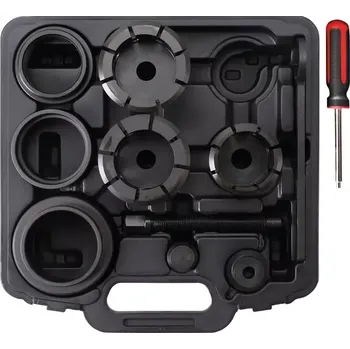 Stahovák Sada stahováků vnitřních kroužků ložisek pro Mercedes 11dílná (BGS107764) (Sada obsahuje 11 dílů určených pro demontáž vnitřních kroužků ložisek u vozidel Mercedes, což usnadňuje práci v autoservisu i domácí dílně. Robustní konstrukce zajišťuje dlouhou ži