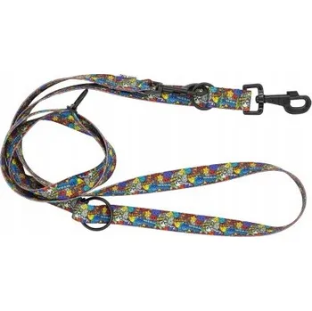 Vodítko pro psa BarryKing Nastavitelná Vodítko s popruhem pro psa Dream Party, 20mm/220cm