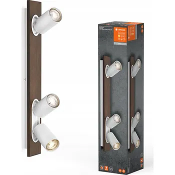 LEDVANCE DECOR SPOT MERCURY, 3 x 3,4 W, 690 lm, vzhled dřeva, bílá, osvětlení