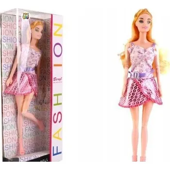 Panenka Růžové lesklé šaty Panenka Beryl Fashion