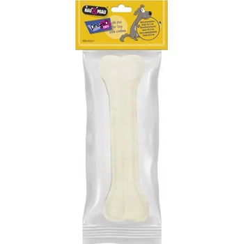 Pamlsek pro psa HAU MIAU Lisovaná kost bílá PAMLSEK pro psy 21,5 cm