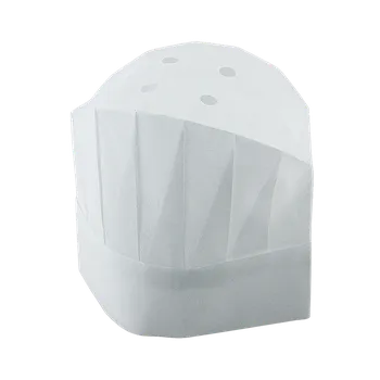 Jednorázové nádobí EcoPack Kuchařská čepice papírová - vysoká bal/10 ks