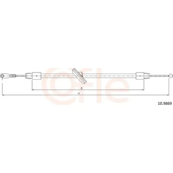 Lanko parkovací brzdy Tazne lanko, parkovaci brzda COFLE (10.9869)