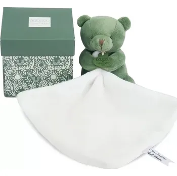 Hračka pro nejmenší Doudou et Compagnie Paris Doudou Můj malý medvídek 10 cm zelený