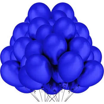 Balónek Modrý klasický balónek 50 ks