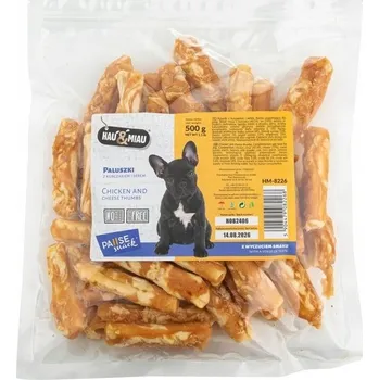 Pamlsek pro psa HAU MIAU Pausesnack psí pamlsek Tyčinky s kuřecím masem a sýrem 500 g