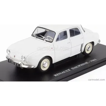 autíčko Edicola Renault Dauphine 1961 - Con Vetrina - With Showcase 1:24 Bílá