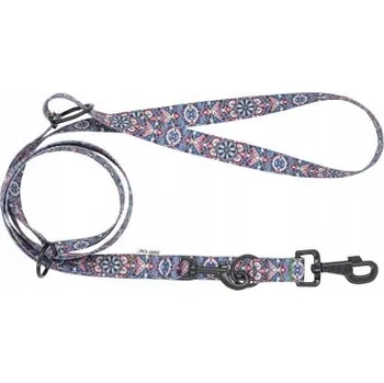Vodítko pro psa BarryKing Nastavitelná Vodítko z popruhu pro psa Etno Mandala, 16mm/220cm