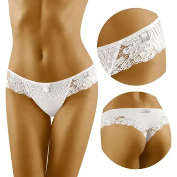 Kalhotky WOLBAR Šortky TANGA DIAMOND 3503 bílé M