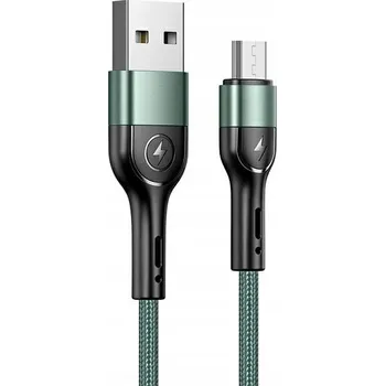 Datový kabel Usams USB-A - microUSB USB kabel 1 m Zelený (112226)