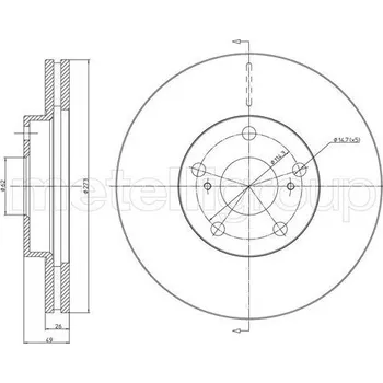Brzdový kotouč Brzdový kotouč CIFAM (800-979C)