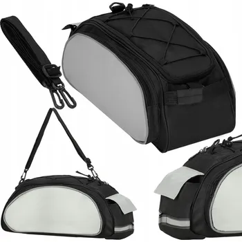 brašna na kolo Zadní Cyklistická brašna Springos TAŠKA KUFR NA NOSIČ KOLA PROSTORNÁ 14l