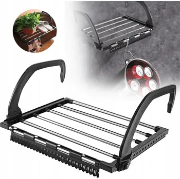 Sušák na prádlo SKLÁDACÍ SUŠÁK NA PRÁDLO NA BALKON, RADIÁTOROVÝ ZÁVĚS S KLIPY