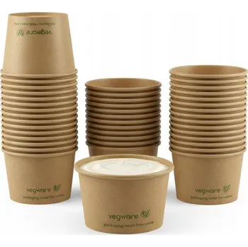 Jednorázové nádobí Nádobky na omáčky a dresinky kraft na jedno použití papírové bez SUP 70 ml 50 Ks