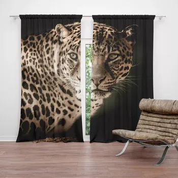 Závěs Sablio Závěs Levhart: 2ks 140x250cm