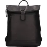Kožený rolovací batoh The Chesterfield Brand Larsen - černá