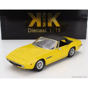 autíčko Kk-scale Maserati Ghibli Spider Cabriolet Open 1970 - Spoked Rims - Cerchio A Raggio 1:18 Žlutá