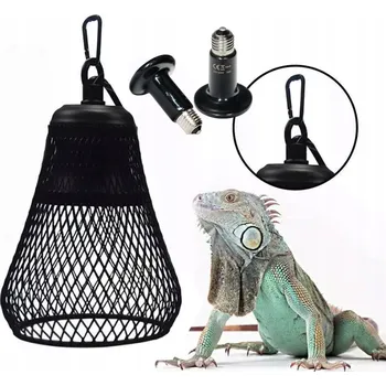 Osvětlení do terária Topná lampa pro želvy, topná lampa do akvária, kryt se sítí