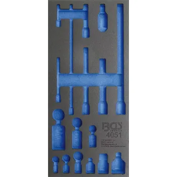 Vložka do dílenského vozíku 1/3 prázdná pro BGS 4051 (BGS104051-1) (Vložka do dílenského vozíku 1/3 prázdná pro BGS 4051 umožňuje přehledné uspořádání nářadí a je kompatibilní s vozíkem BGS 4051.)