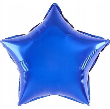 Balónek Fóliový balónek HVĚZDA helium 45 cm TMAVĚ MODRÁ / námořnická modř