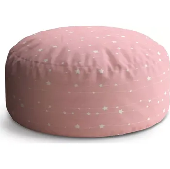 Taburet Sablio Taburet Circle Hvězdy a tečky na provázku: 38x48 cm