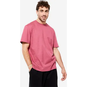 DOMYOS Pánské fitness tričko s krátkým rukávem XL RŮŽOVÁ