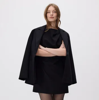 Dámské šaty Reserved - Mini šaty s drapováním - černý - 191HU-99X - 191HU-99X-L