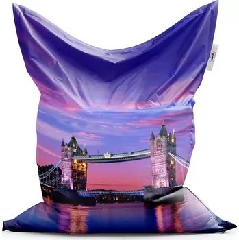 Sedací pytel Sablio Sedací vak Classic Londýn Tower Bridge - 150x100 cm