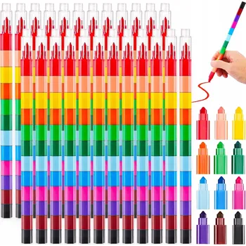 Pastelka Skládací VOSKOVKY mix 12 barev, 24 kusů