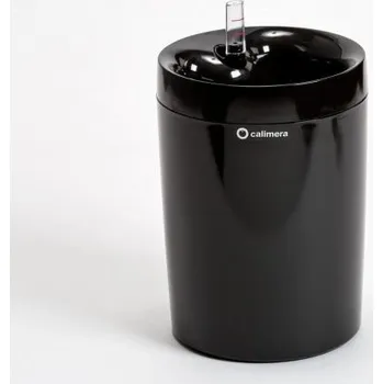 Květináč Plastia Sam. květináč Calimera ø 50 B2 nelakovaný černá/černá