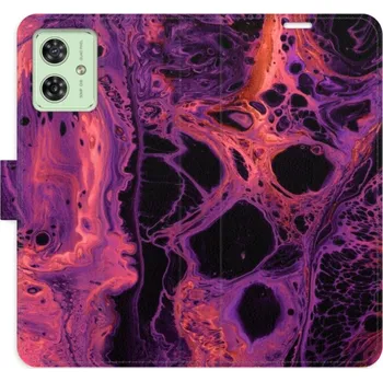 Pouzdro na mobilní telefon Flip pouzdro iSaprio na mobil Motorola Moto G54 5G - Abstract Dark 02 s kapsičkami na karty (Knížkové flipové pouzdro iSaprio pro mobil Motorola Moto G54 5G - Abstract Dark 02 - elegantní obal s kapsami, stojánkem a magnetickým zavíráním)