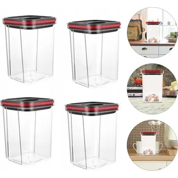 Dóza na potraviny Sada dóz na potraviny, vzduchotěsné boxy na jídlo