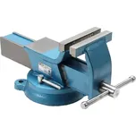 Otočný strojní svěrák 125 mm BGS1059112, ocelový, kovaný (BGS1059112) (Otočný strojní svěrák BGS1059112 s šířkou čelistí 125 mm je vyroben z kované oceli a umožňuje přesné upnutí i snadné natáčení obrobku. Robustní konstrukce zajišťuje dlouhou životnost p