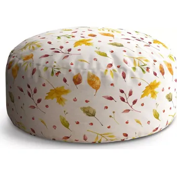 Taburet Sablio Taburet Circle Podzimní listí: 38x48 cm